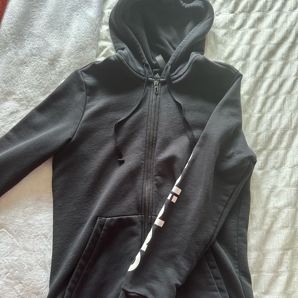 Adidas black zip up